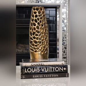 Louis Vuitton Gold Decorative Vase
